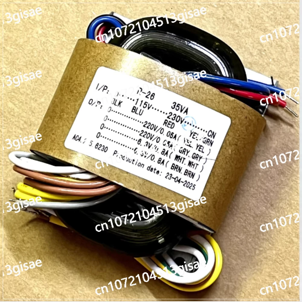 R-type Transformer, The Input Voltage Range Is 0-115-230V To 220V, A Total of 2, The Output Voltage Is 6.3V, A Total of 2.