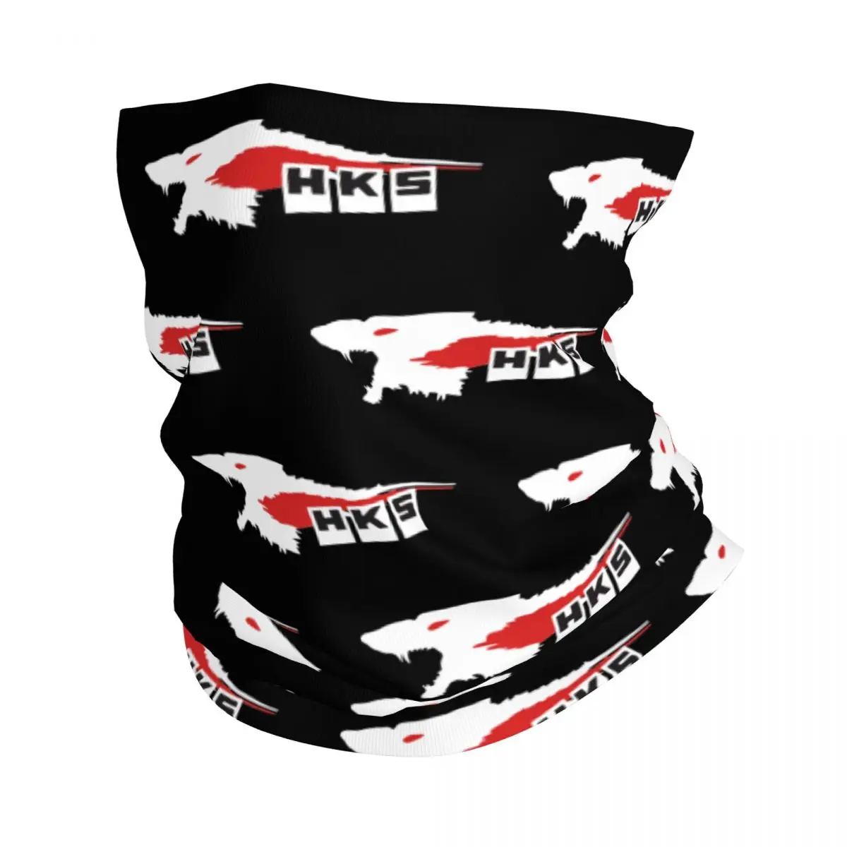 HKS Wolf Bandana Neck Gaiter Printed Power and Sportser Performance Turbo Logo Balaclavas Wrap Scarf Cycling Riding for Men