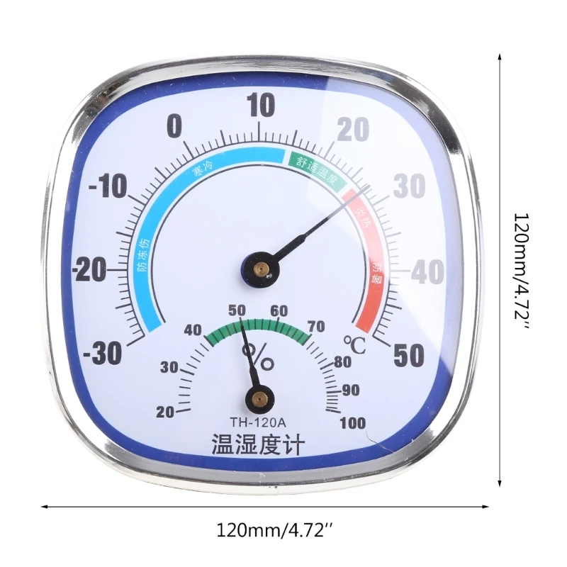 Máy đo độ ẩm Máy đo nhiệt độ Analog Nhiệt kế ngoài trời trong nhà Máy đo độ ẩm 94PD