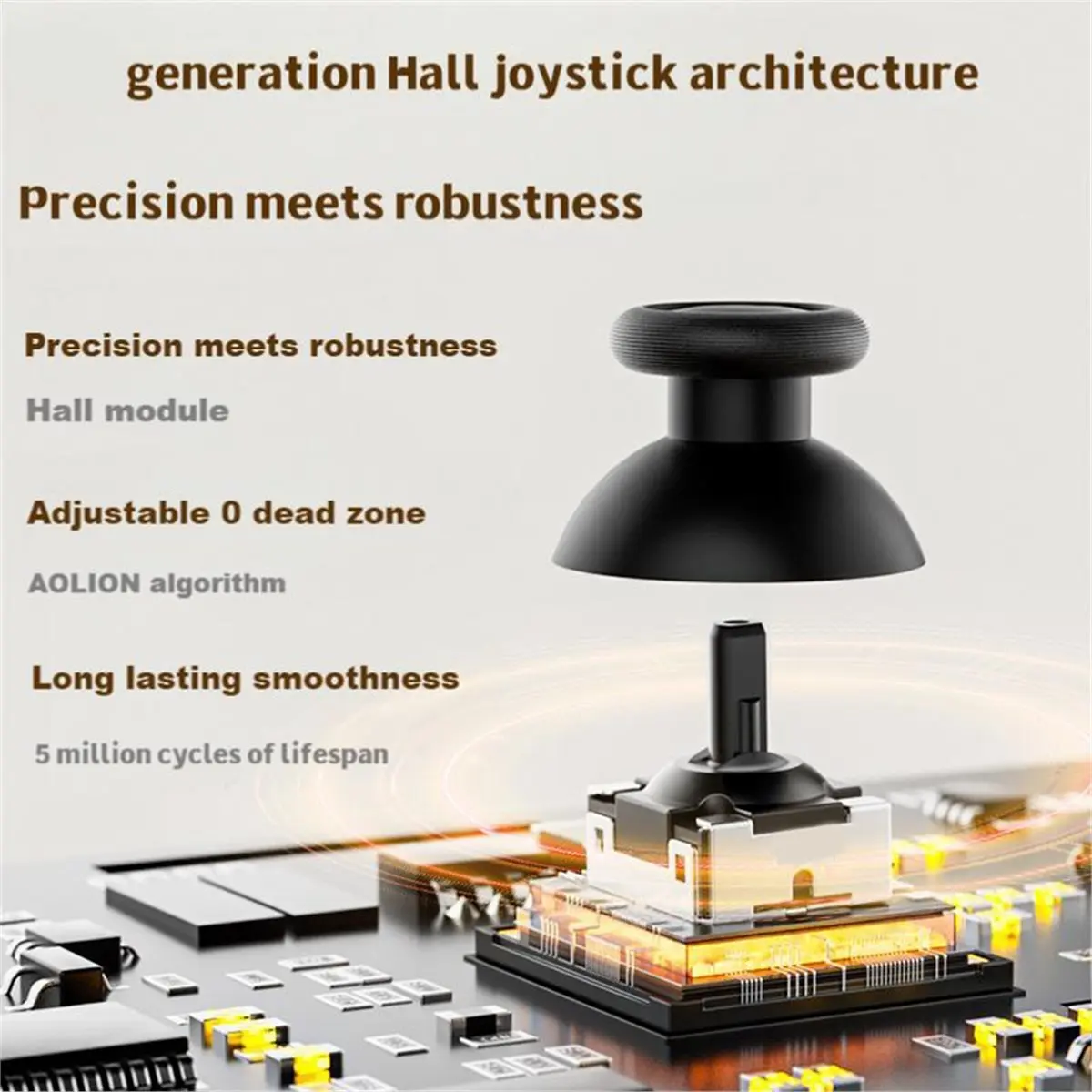 Wireless Bluetooth Gamepad Controller Hall Joystick for Android IOS 2/1 Steam Somatosensory