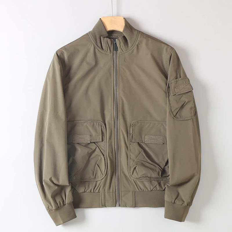 

Men's Casual Workwear Jaet Multi-ket Flight Suit Ball Game American Sle Spring Autumn Versatile irt Tailored