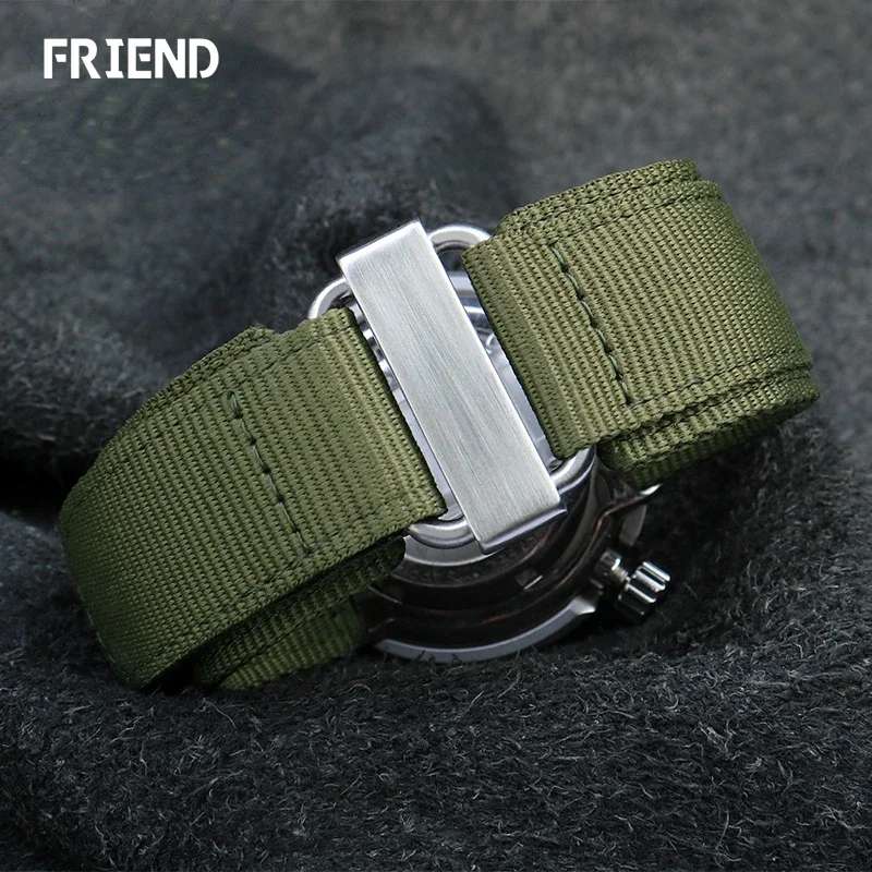 Suitable for Panerai Bell & Ross Nylon Strap hook and loop BR Watch Band Rough Outdoor 24mm