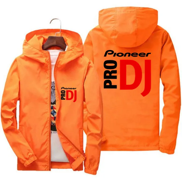 Pioneer Pro DJ Thin Zipper Coat Men's Bomber Cycling Camping Pilot Flight Jacket Slim Fit Pilot Coat Clothing Male Plus Size