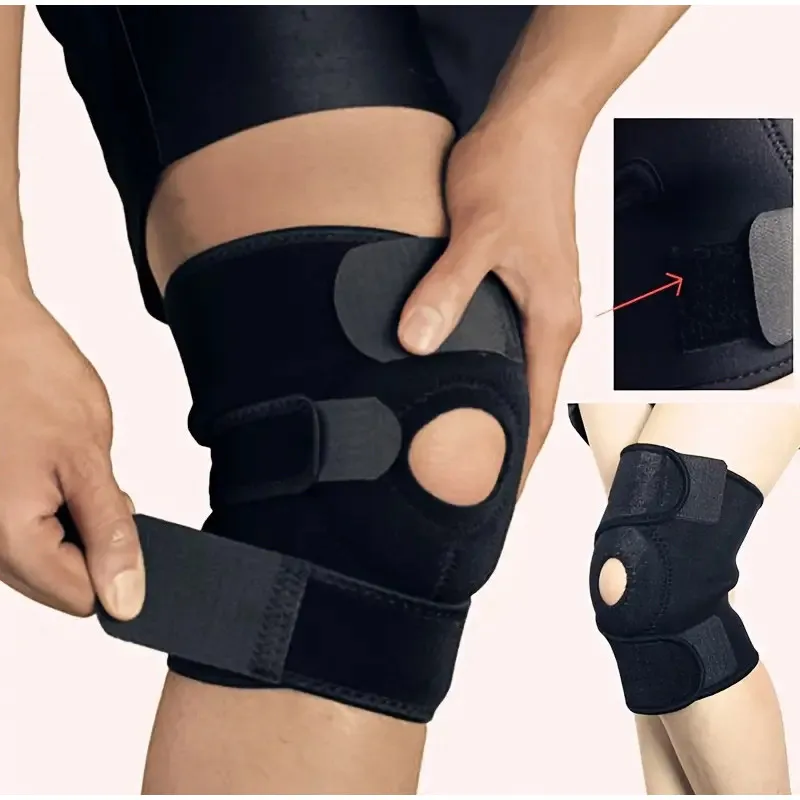 Adjustable Knee Pads Spring Supported Knee Pads Breathable Sport Knee Pads For Exercise Train & Knee Pain Relief Protective Gear