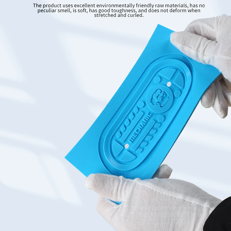 Almofada de silicone mecânica antiderrapante, resistente ao calor, para separador de tela lcd universal de 7 polegadas, ferramenta de reparo de tela curvada para celular