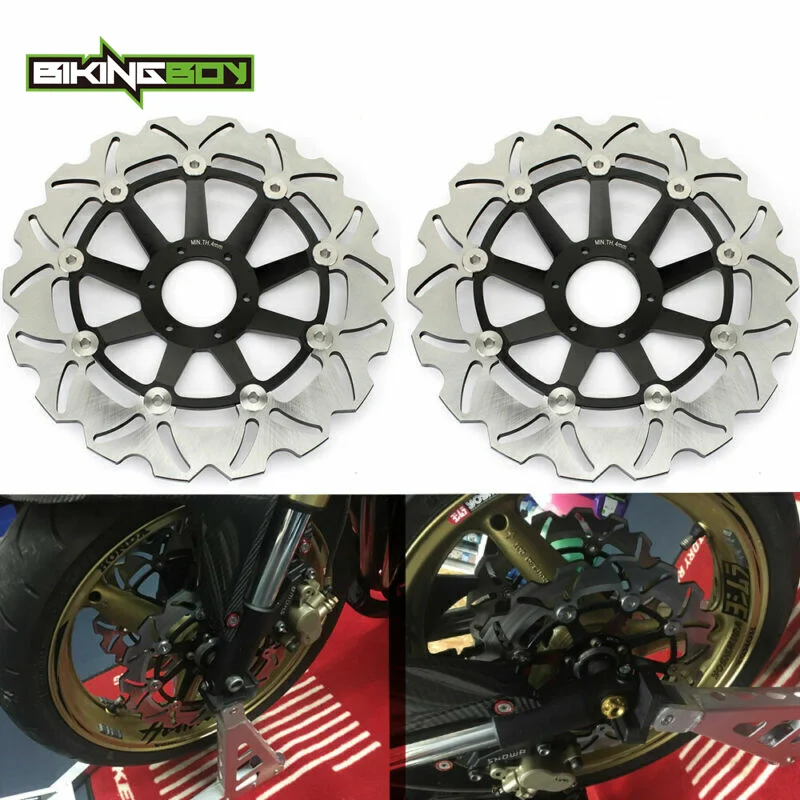 BIKINGBOY For Honda Hornet CB 600 F 00-06 CB600F 599cc 2005 2006 CB 600 F2 S 00 01 02 03 04 Front Brake Discs Disks Rotors Set