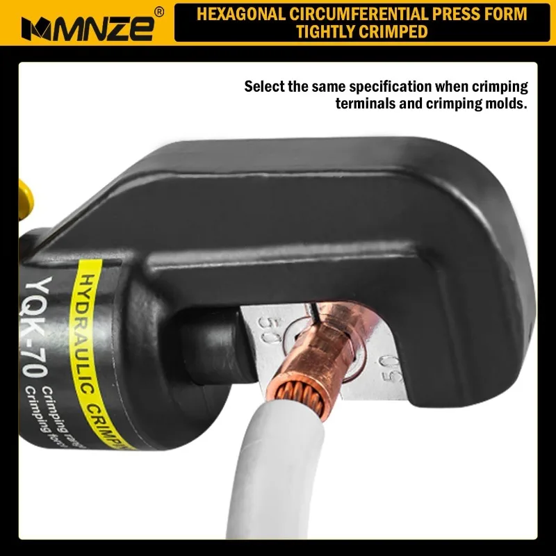 6 ตันไฮดรอลิก CABLE LUG Crimper คีมมือไฮดรอลิก CRIMPING ชุดเครื่องมือ Wire Terminal LUG CRIMPING Crimper