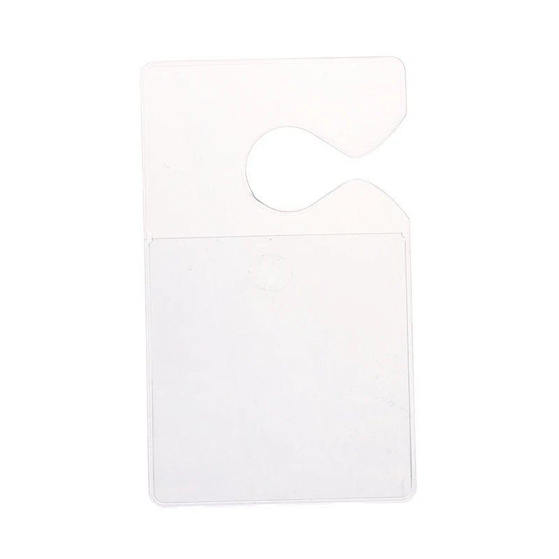5Pcs Transparent Windshield Parking Permit Card Bag Plastic Card Cover Pocket Clear Label Bag Bill Storage Card Ho
