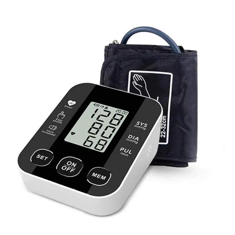 Home arm sphygmomanometer LCD digital sphygmomanometer voice blood pressure monitor