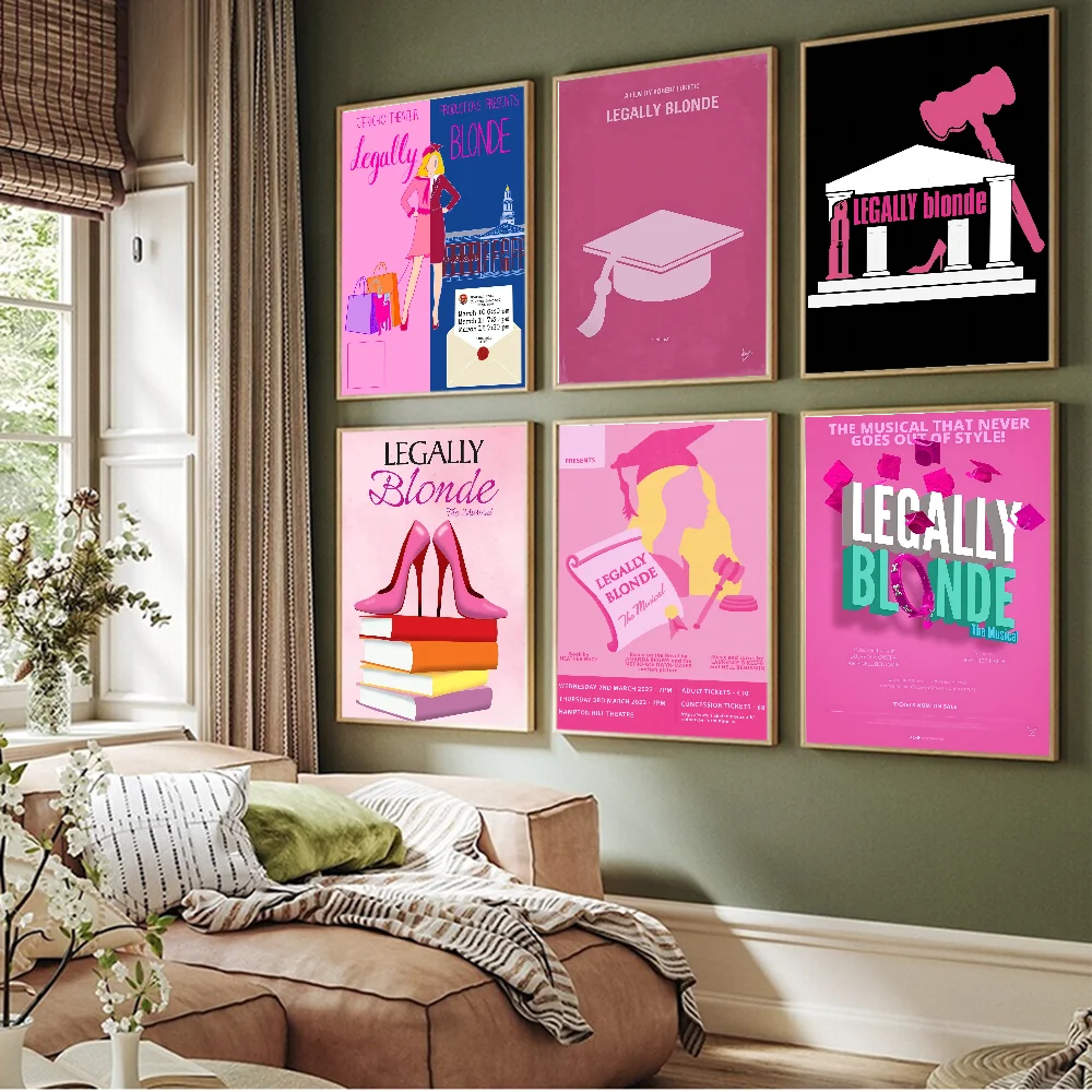 Legal blonde minimalist ische Vintage Poster klebrige Vintage Zimmer Home Bar Cafe Dekor kawaii Raum dekor