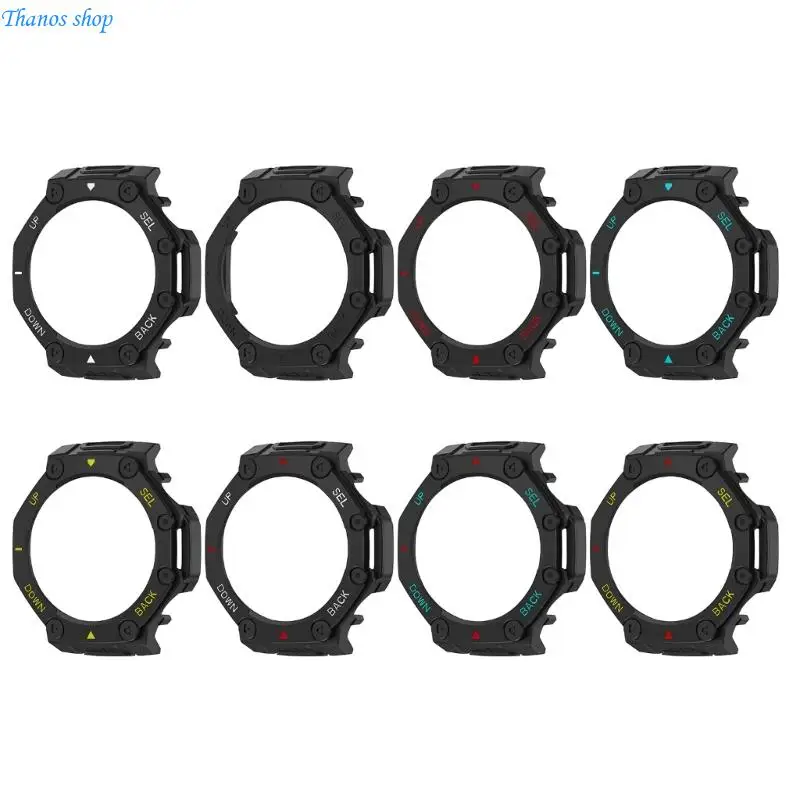 Scratch Resistant Case Protective Cover Half Wrap Enclosed Housing Suitable for Smartwatch with Full Access to Controls X37A