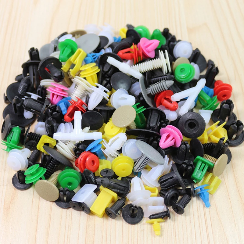 New 100pcs/set Universal Mixed Car Various Plastic Rivet Fastener Door Push Pin Auto