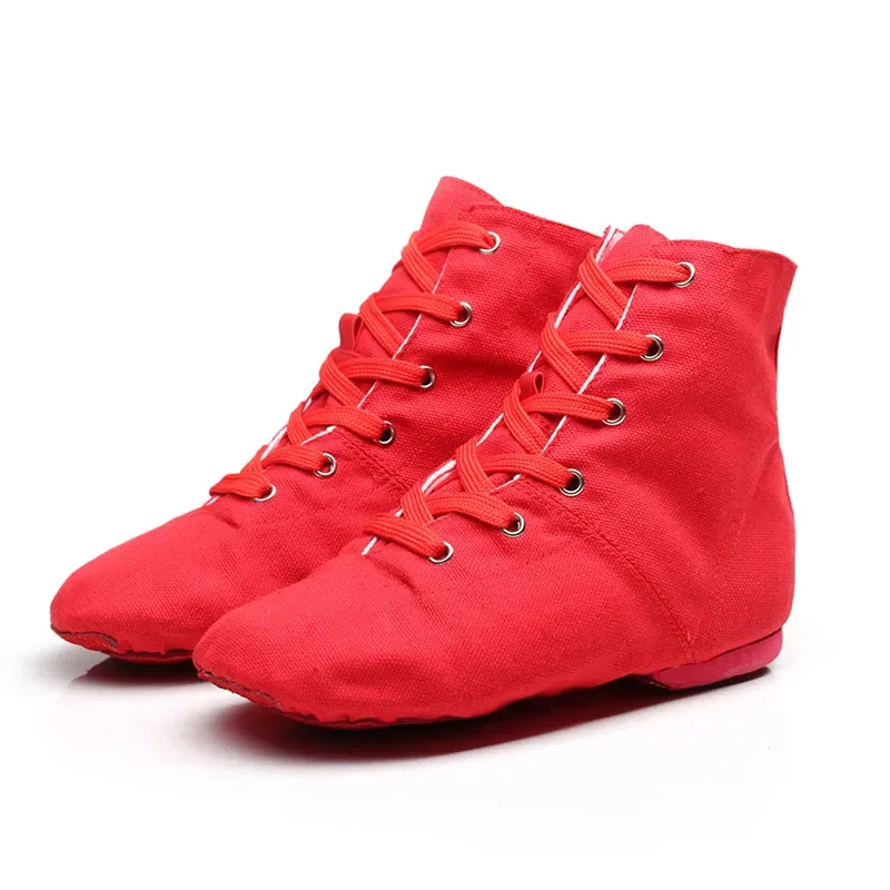Split Sohle Tanzen Schuh Schwarz Rot Weiß Grün Elfenbein Khaki Rosa Blau Sportliche Männer Frauen Jungen Mädchen Leinwand Jazz Dance schuhe