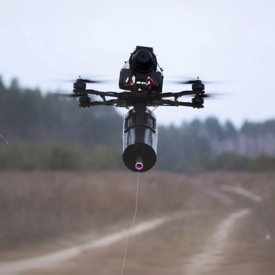 

FPV Drone Fiber Optic Video Transmission Module 2km/3km/5km/10km Optical Fiber Long Range Video Transmission Belt Ground Station