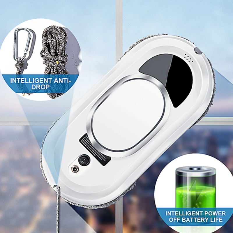 Electric Window Cleaning Robot Vacuum Cleaner Glass limpiacristales Remote Control Water Spraying Window Cleaning Device