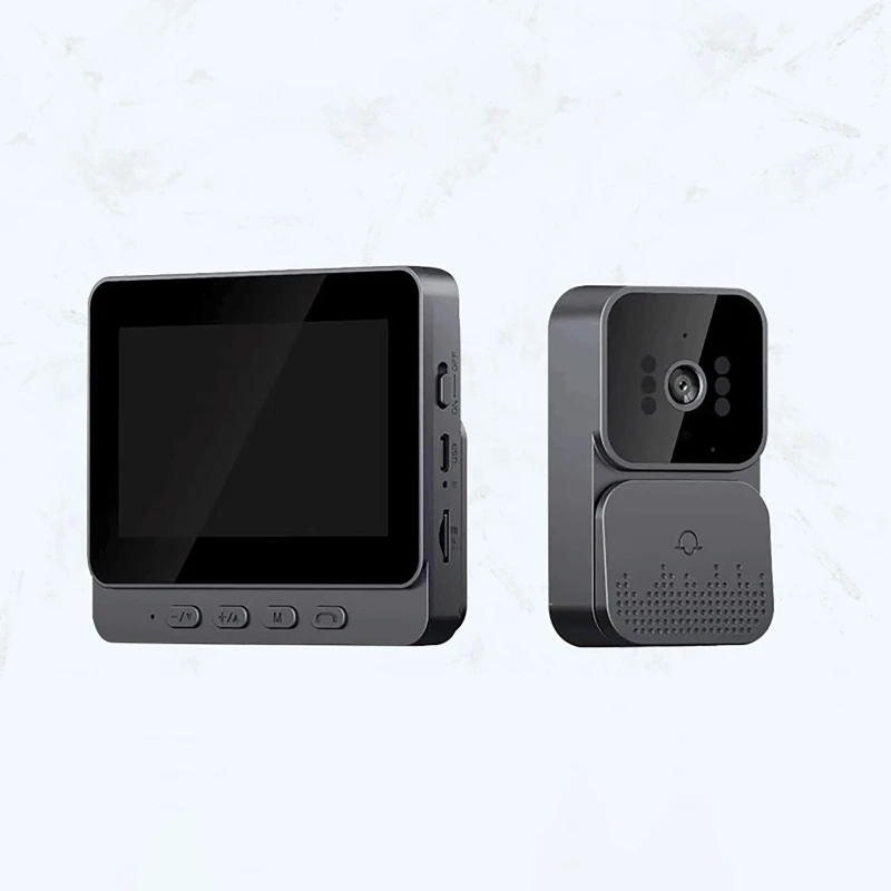 4.3-inch Display Wireless Smart Video Doorbell Video Two-Way Intercom Automatic Shooting Automatic Recording Surveillance Camera