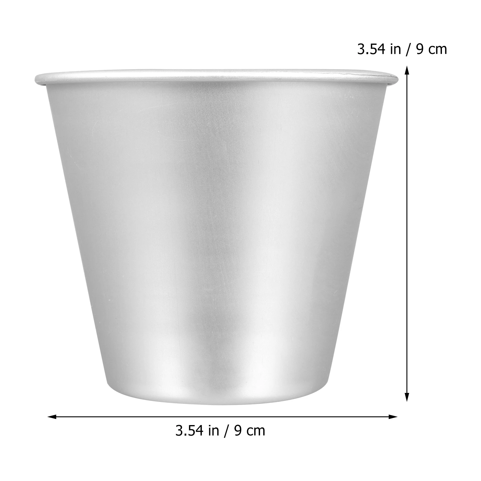 

6pcs Round Cake Mold Aluminum Alloy Non-Stick Baking Pan For Cheesecake Pudding Healthy Cupcake Molds Diy Kitchen Tools Baking