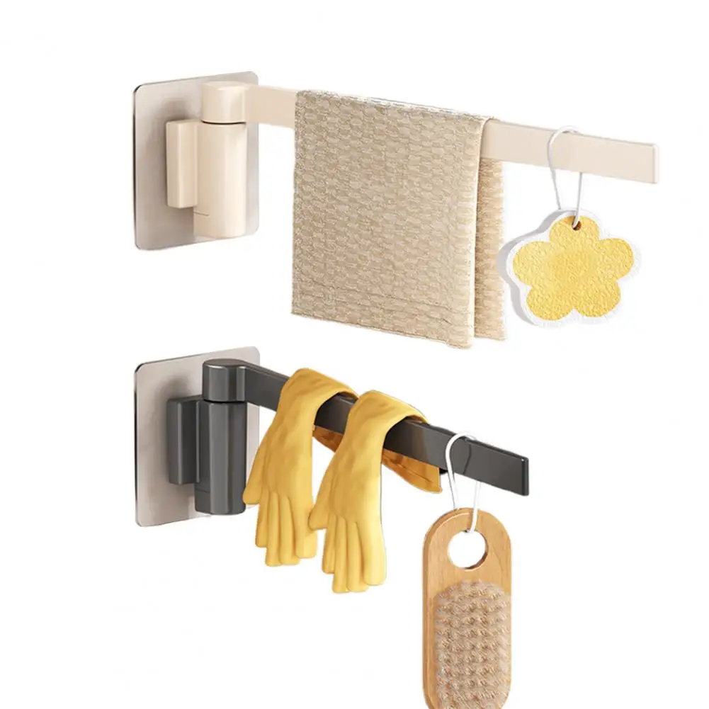 حامل أواني مثبت على الحائط يدور 360 درجة رف معلق للمطبخ منظم مثبت على الحائط للتخزين العمودي للصغار #5