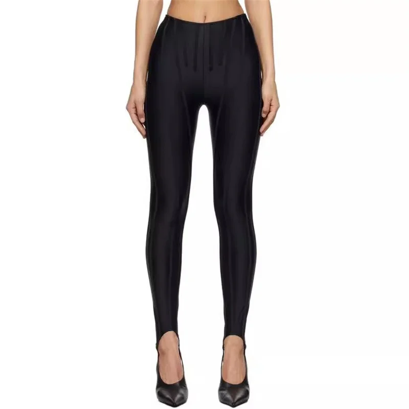 レディースパンツ 新しい伸縮性のあるスリムフィットペンシルパンツ 冬2025 フィッシュボーンスプライシング フットステッピング ヨガパンツ y2k レディースレギンス