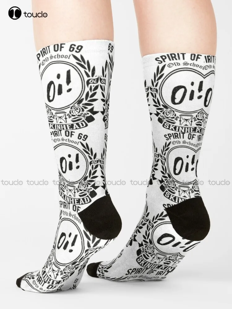 Old School Skinhead. Spirit Of 69. Northern Soul Socks Slipper Socks For Women Unisex Adult Teen Youth Socks 360° Digital Print