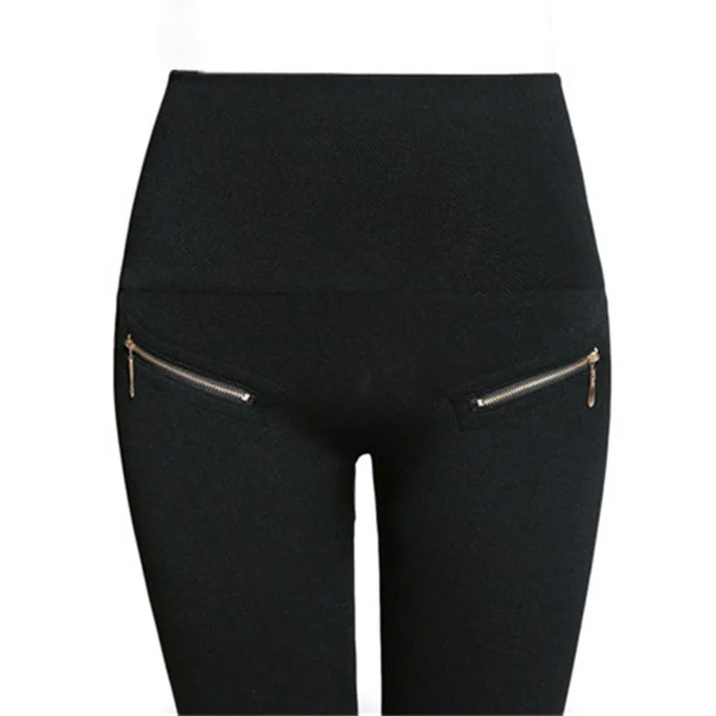 Leggings à fermeture éclair en diamant pour femmes, collants en coton sans couture, taille haute élastique, levage des hanches, vêtements d'extérieur, Slim à la mode