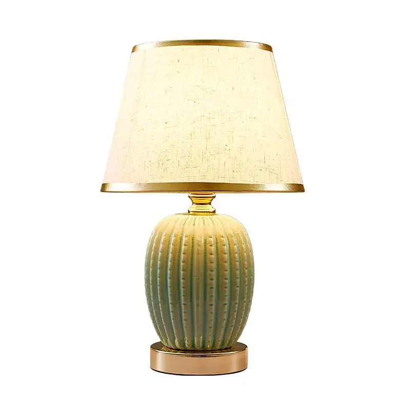 

Touch American ceramic bedroom bedside lamp dimming simple modern light luxury warm European style