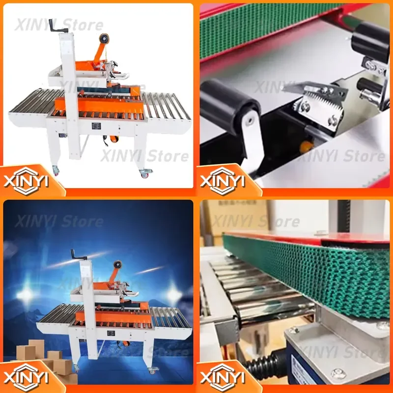 for YJFX-6050 Fully Automatic Carton Sealer Large-Core Strapping Machine for E-commerce Express Shipping Airplane Boxes