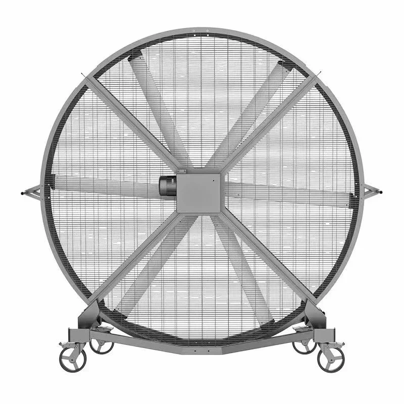 

Workshop warehouse hand push movable industrial silent permanent magnet floor electric fan