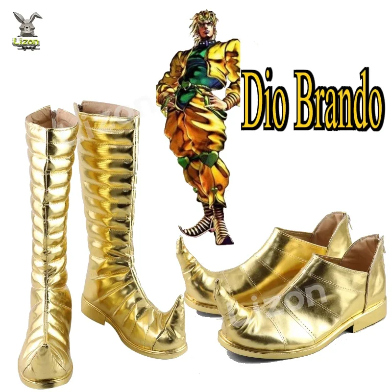 Anime Cosplay JoJo's BizarreB JOJO Dio Shoes Adventure Brando Boots Halloween Women Men Props Customized