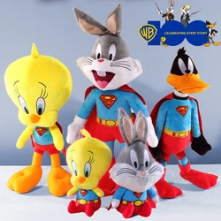 Warner 100th Anniversary Cute Looney Tunes Stuffed Animal Cosplay Superman Magic Dress Up Bugs Bunny Plush Toy