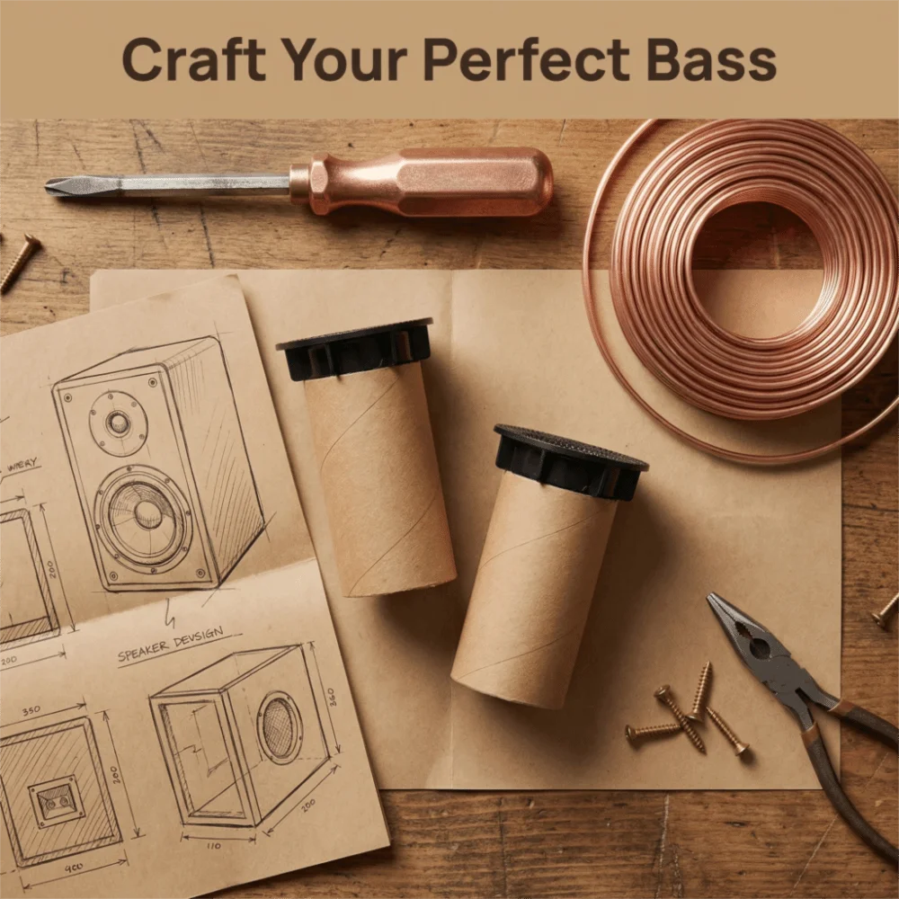 

2PCS 52mm Inner Hole E302 Speaker Port Tubes 72mm x 118mm for 6-8 Inch Speakers Bass Enhancer Subwoofer Air Ports