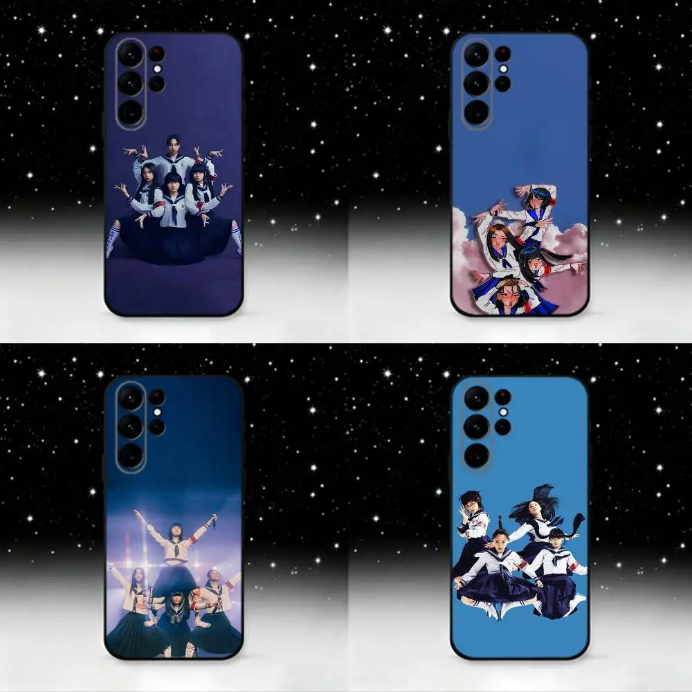 Atarashii Gakko Phone Case For Samsung S25,S24,S23,S22,S21,S20,S10,Ultra,Plus,Lite,FE,Soft Silicone Black Cover