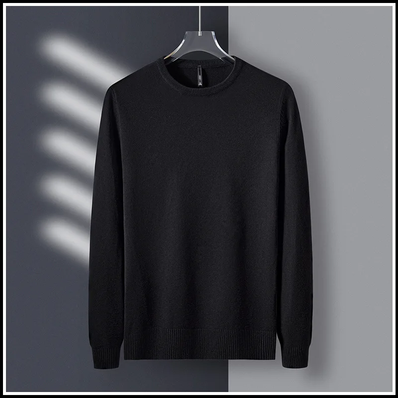 

Свободный мужской круглый вязаный свитер Ne, повседневная цветная внутренняя одежда, модный базовый слой, пуловер, трикотаж на осень...