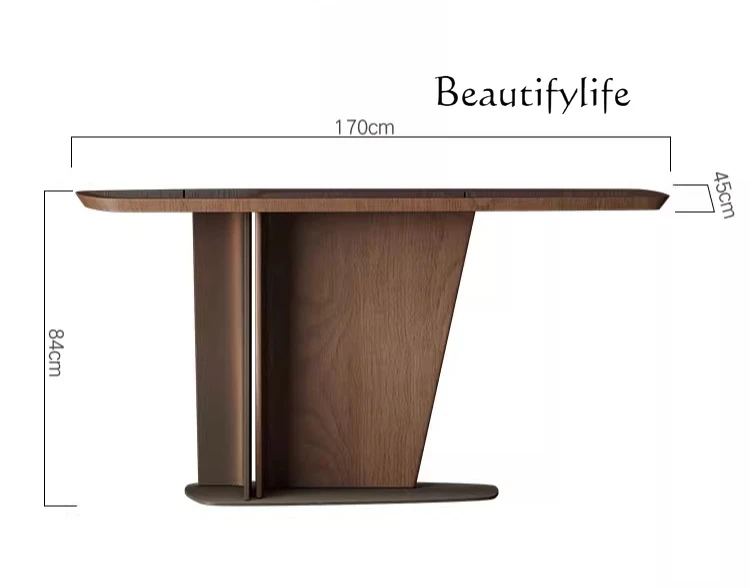 

Italian Entrance Table Modern Entrance Cabinet Entrance Hall Stainless Steel Table Designer's Case