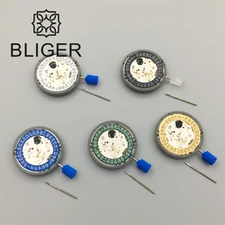 BLIGER 3.0/3.8 Crown NH35A Movement Gold Date Set  High Accuracy Mechanical Automatic Black Blue White Green For Men's Watch