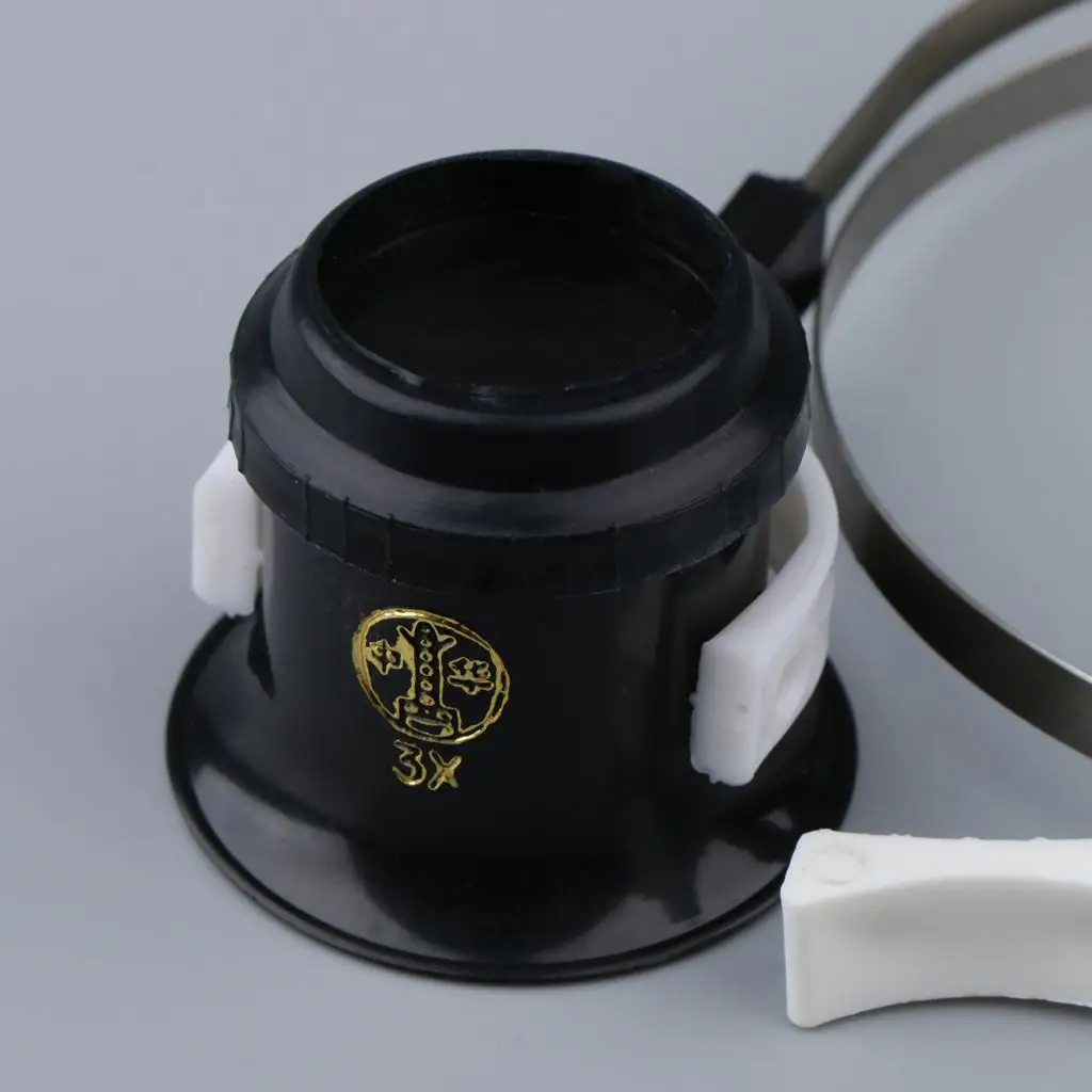 3X 4X 5X Lupenlupe Juwelier Uhrenreparatur mit Draht-Augenlupe