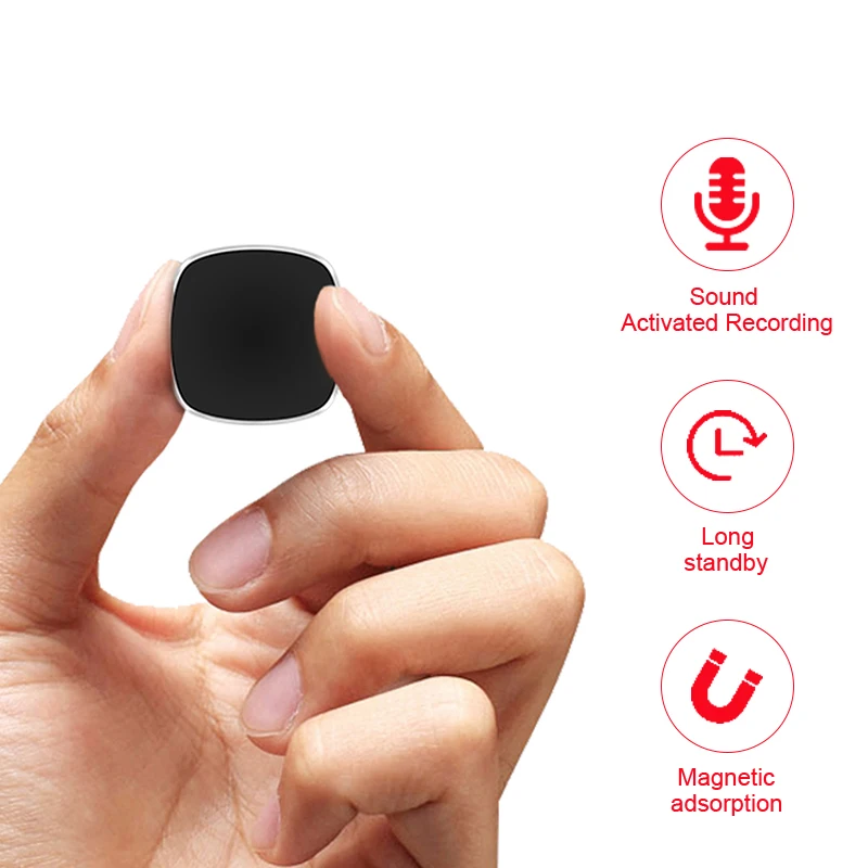 600 Hours Time Mini Voice Activated Recorder Built-in Magnet Small Digital Audio Recording Device Sound Dictaphone STTWUNAKE