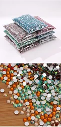 Big Package 2-6mm Resin Non Hot Fix Rhinestones Bulk Wholesale Flat Back Plastic Crystals Nail Diy Glitters Cтразы Stone