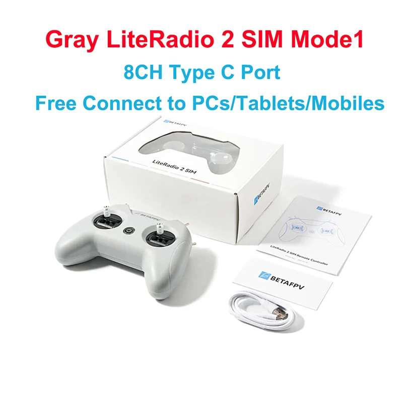 BETAFPV LiteRadio 2 وحدة تحكم SIM 8CH وحدات تحكم محاكي لـ DJI/ل PhoenicRC6 دعوى للكمبيوتر اللوحي المحمول لطائرات بدون طيار FPV #4