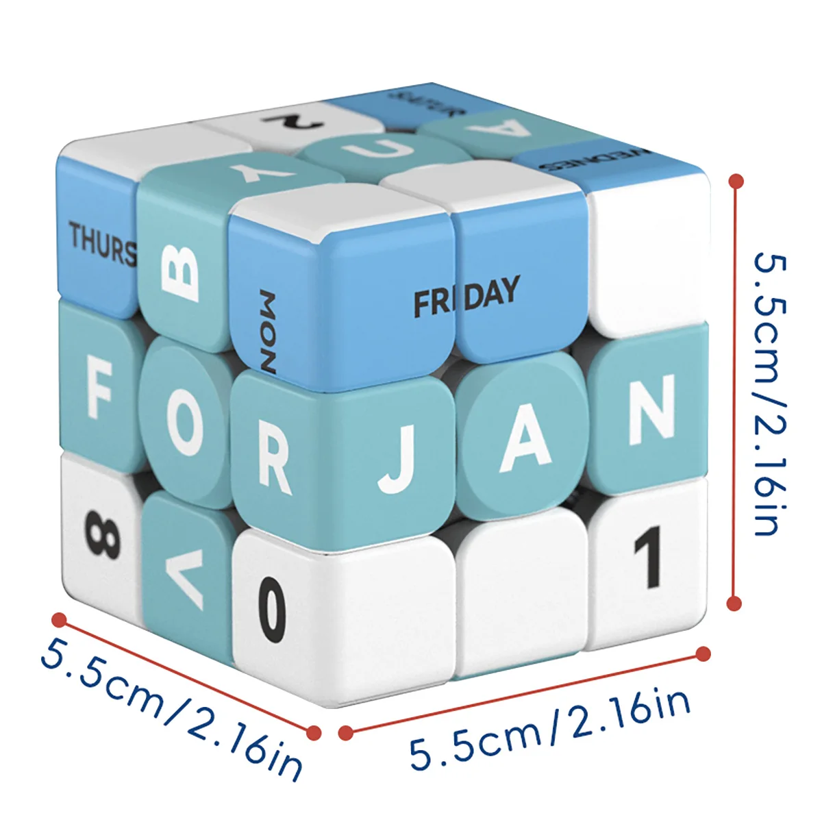 3x3x3 Cubo Magico Puzzle UV Stampato Calendario 3D Alleviare Lo Stress Professionale Velocità Liscia Gioco Giocattolo per I Bambini Regalo
