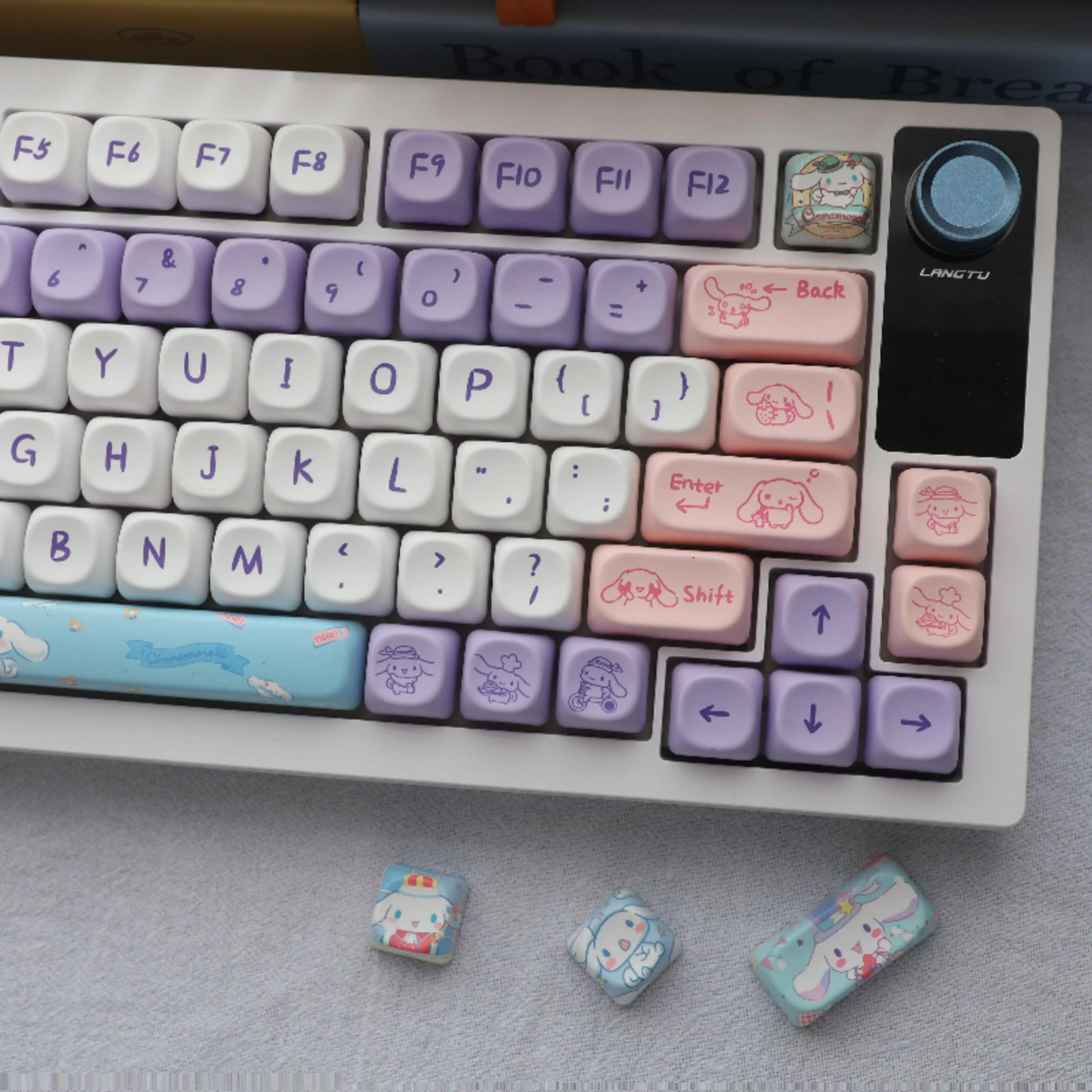 MOA Dog Keycap PBT Sublimação Keycap Personalizado HI75 S99 F87 104 108