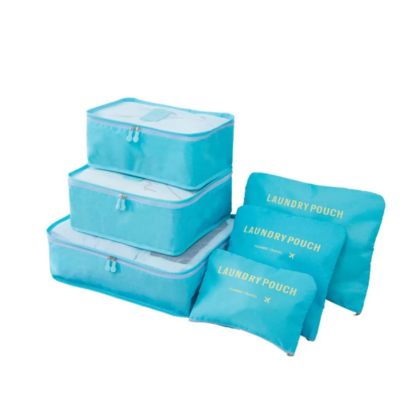 Reise-Aufbewahrungstasche, sechsteiliges Set, Gepäck, Kleidung, Sortiertasche, Geschäftsreise-Kleidung, Schuhe, Unterwäsche, Verpackung, Aufbewahrungstasche – Detail 10