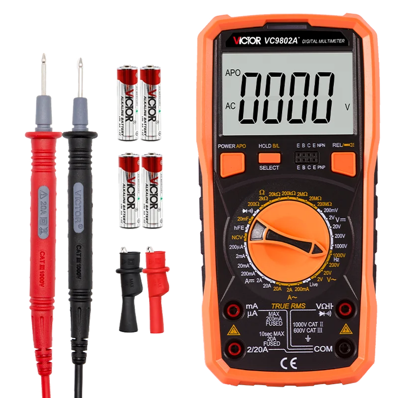 

China Product VC9802A+ High Accuracy Multimeter