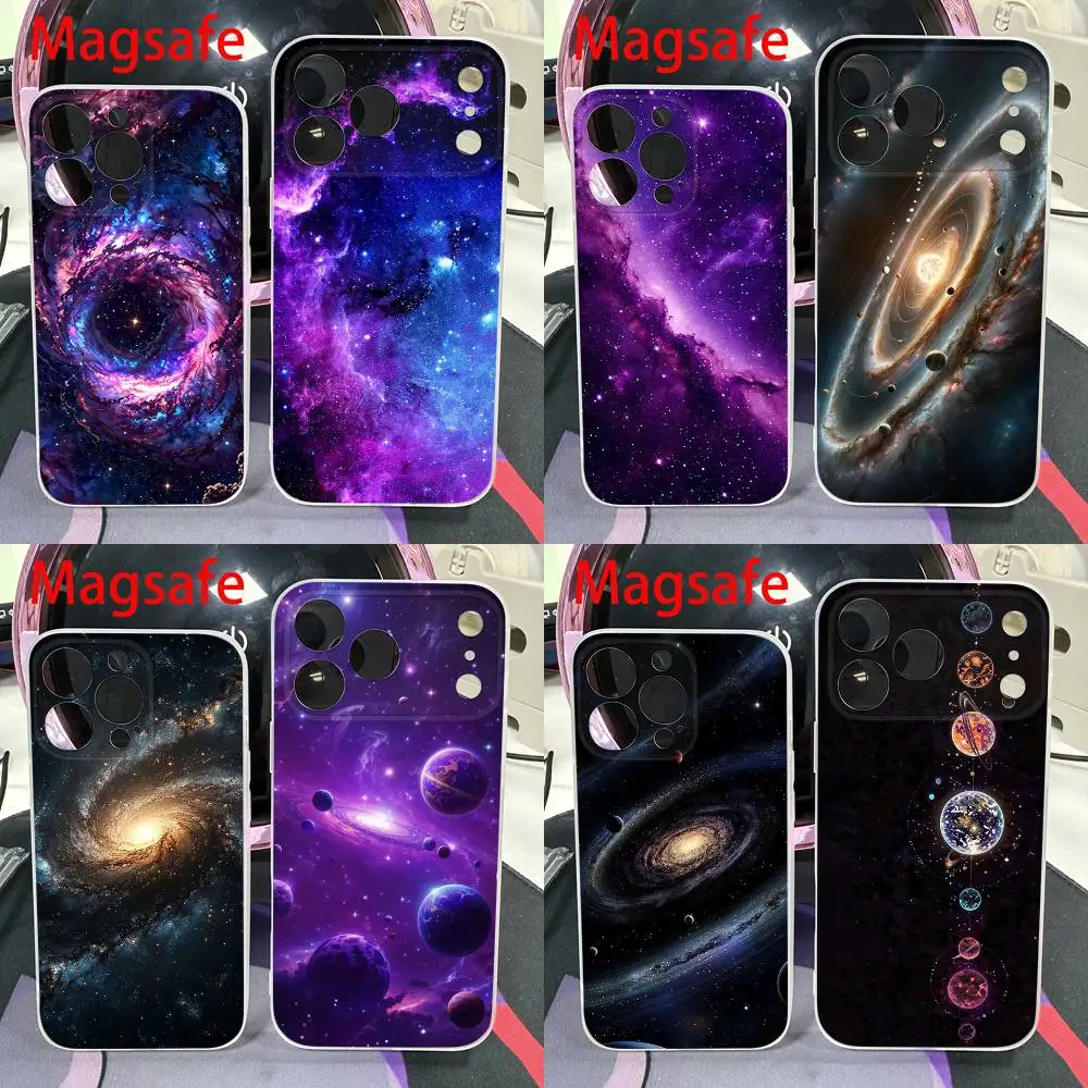 

Space Planet Stars Universe Phone Case For iPhone 14,16,15,11,13,17,12,Air,Mini,Plus,E,Pro,Max Magnetic Magsafe Frosted Cover