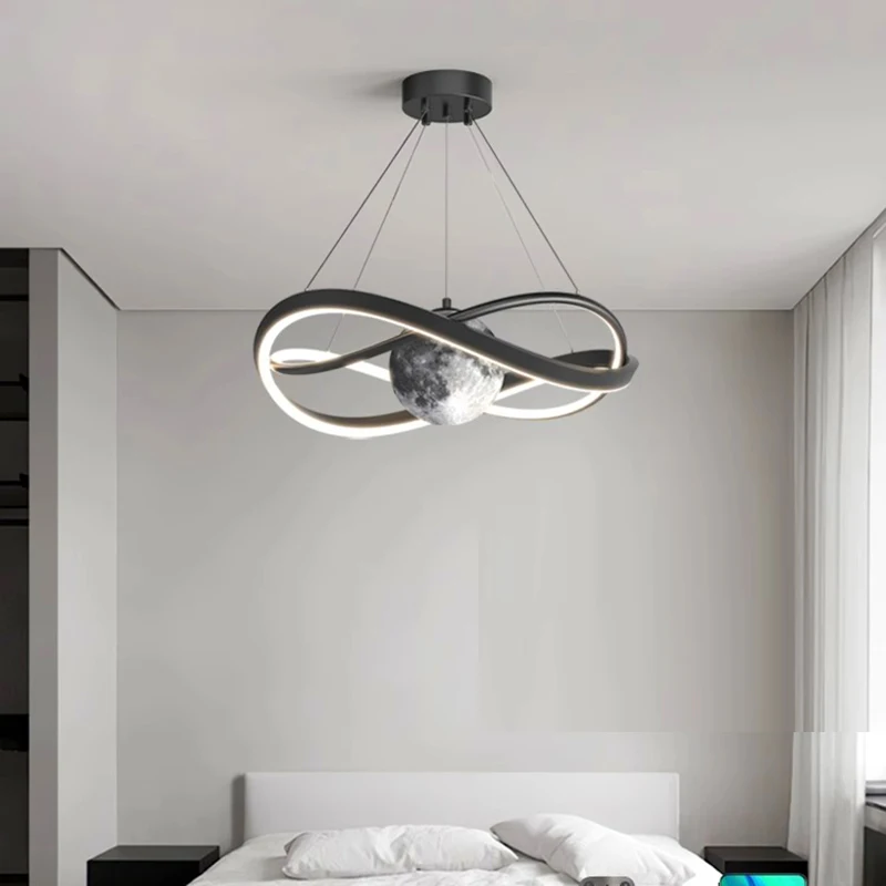 Plafonnier LED Suspendu au Design Nik, Luminaire Décoratif de Plafond, Idéal pour un Salon, une Chambre à Coucher ou une Salle à Manger