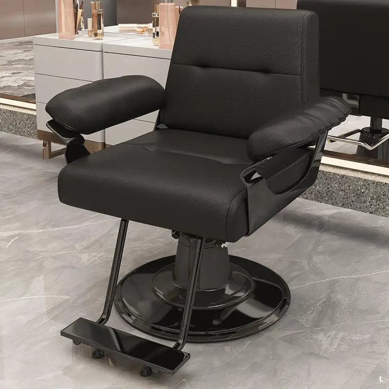 Internet celebrity barber shop chair hair salon stool hair salon lift can recline guests perm and dye hair cut seat