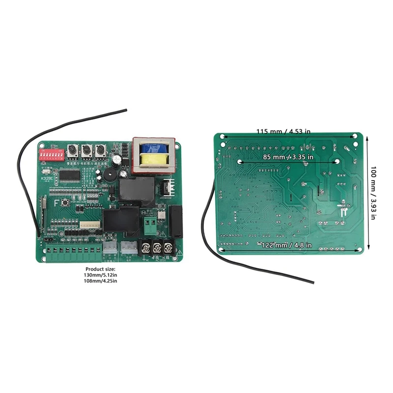 استبدال لوحة تحكم لمشغل البوابة المنزلقة ، دائرة PCB الرئيسية لمحرك البوابة ، فتاحة بوابة عالمية بمؤشرات