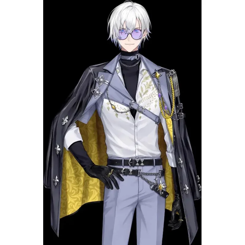 zizi 2025【Wetrose】 Nijisanji EN Kaelix Debonair 코스프레 헤어 풀세트 가발 할로윈 크리스마스