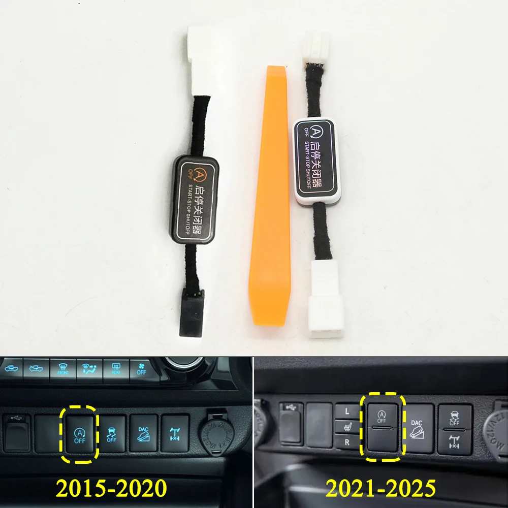 Auto Start Stop Disable Eliminator Engine System Off Closer Smart Canceller Delete Control Cable Plug For Toyota Hilux 2015-2025