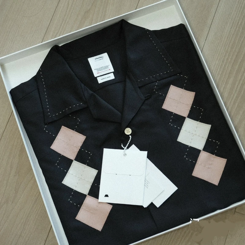 

24AW High Street VISVIM Men's Casual Shirts Male Fashion Shirts Comfortable Shirt for Man Y2k Men's Clothing